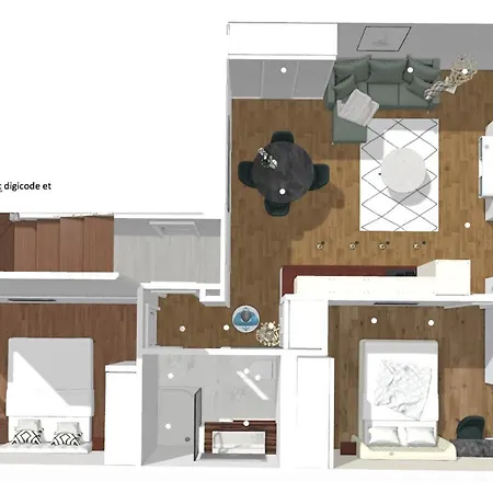 Apartment Superbe T3 Neuf 60m2 Centre Ville Ajaccio *